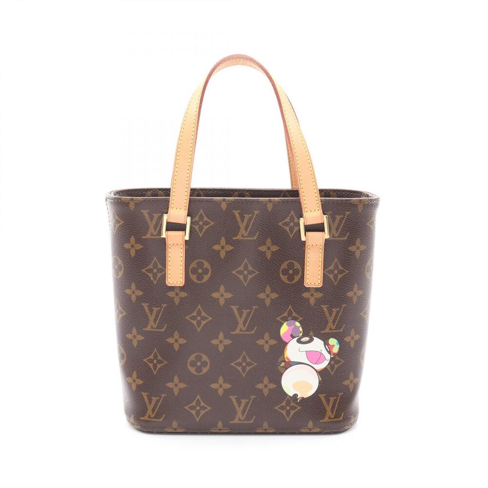 Louis Vuitton Vavin Monogram Panda Handbag Leather Brown Multicolor